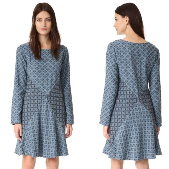 Ace & Jig Dresses & Skirts - Ace & Jig Blue Victoria Court Dress Size XL